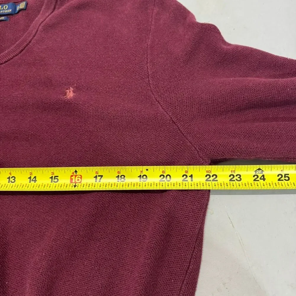 Polo-ralph-lauren Men's Burgundy and Red Jumper